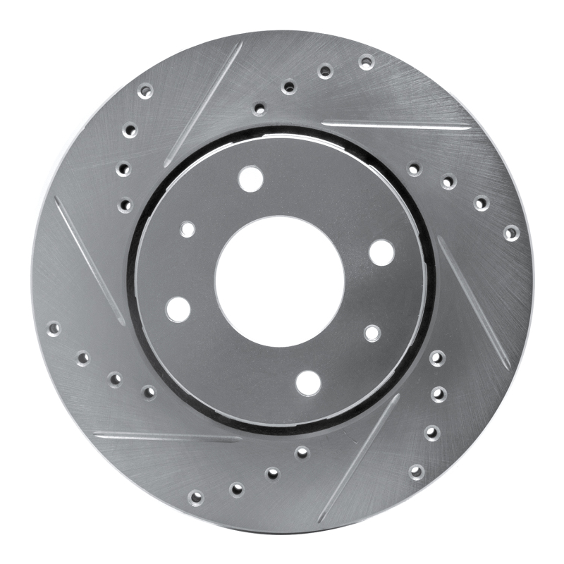 Picture of R1 00-04 Volvo S40 Front Left Drilled & Slotted Silver Brake Rotor