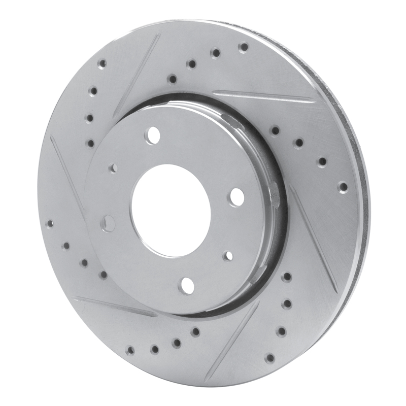 Picture of R1 00-04 Volvo S40 Front Left Drilled & Slotted Silver Brake Rotor