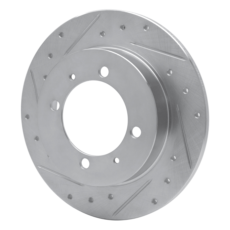 Picture of R1 00-07 Mitsubishi Space Star (Mexico) Rear Left Drilled & Slotted Silver Brake Rotor
