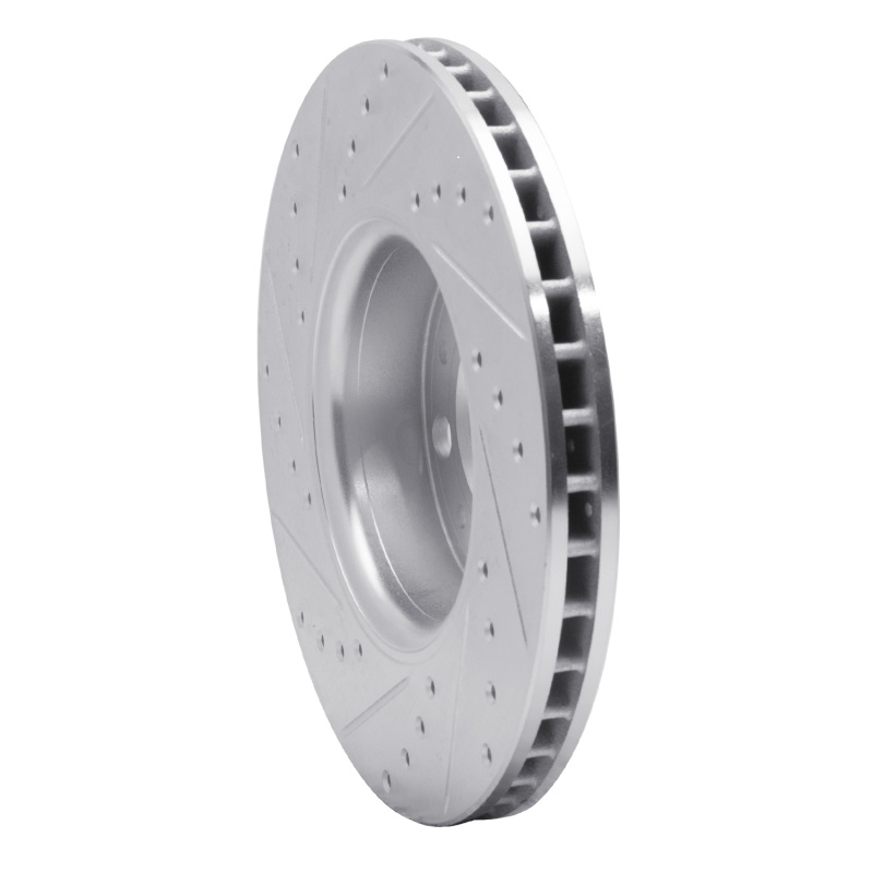 Picture of R1 99-09 Volvo S60 Front Right Drilled & Slotted Silver Brake Rotor