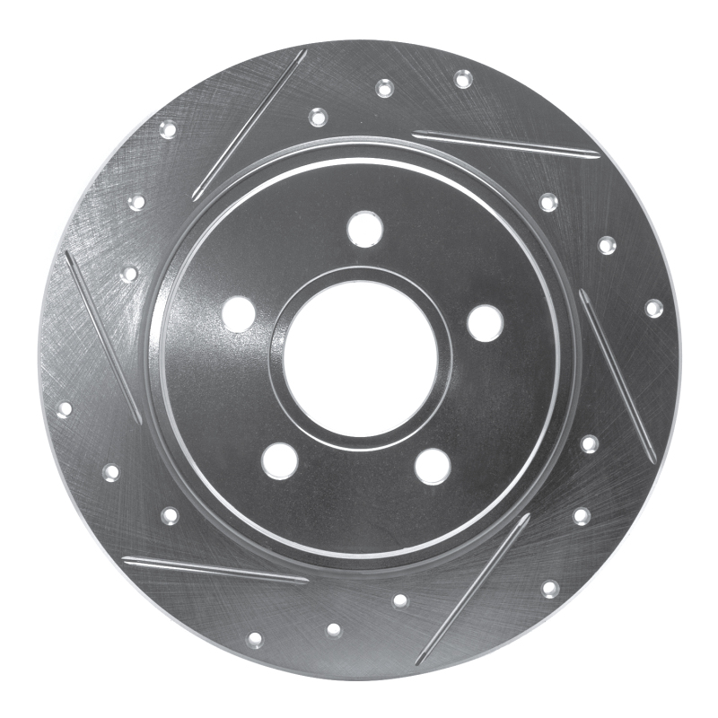Picture of R1 04-13 Volvo C70 Rear Left Drilled & Slotted Silver Brake Rotor