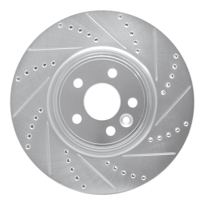 Picture of R1 07-16 Volvo S60 Front Right Drilled & Slotted Silver Brake Rotor