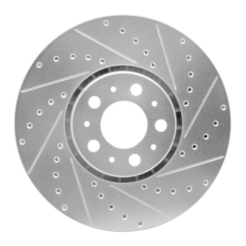 Picture of R1 03-14 Volvo XC90 Front Right Drilled & Slotted Silver Brake Rotor