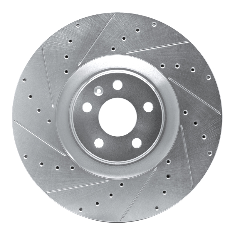 Picture of R1 16-26 Volvo XC90 Front Left Drilled & Slotted Silver Brake Rotor