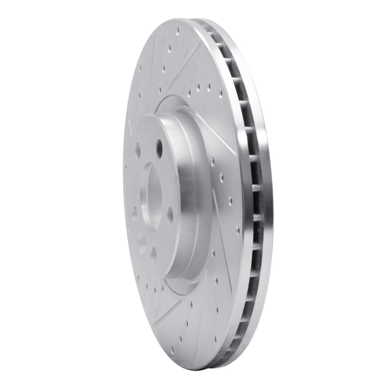 Picture of R1 16-17 Volvo XC60 Front Left Drilled & Slotted Silver Brake Rotor