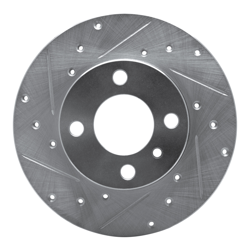 Picture of R1 77-83 BMW 320I (USA/Canada) Front Left Drilled & Slotted Silver Brake Rotor