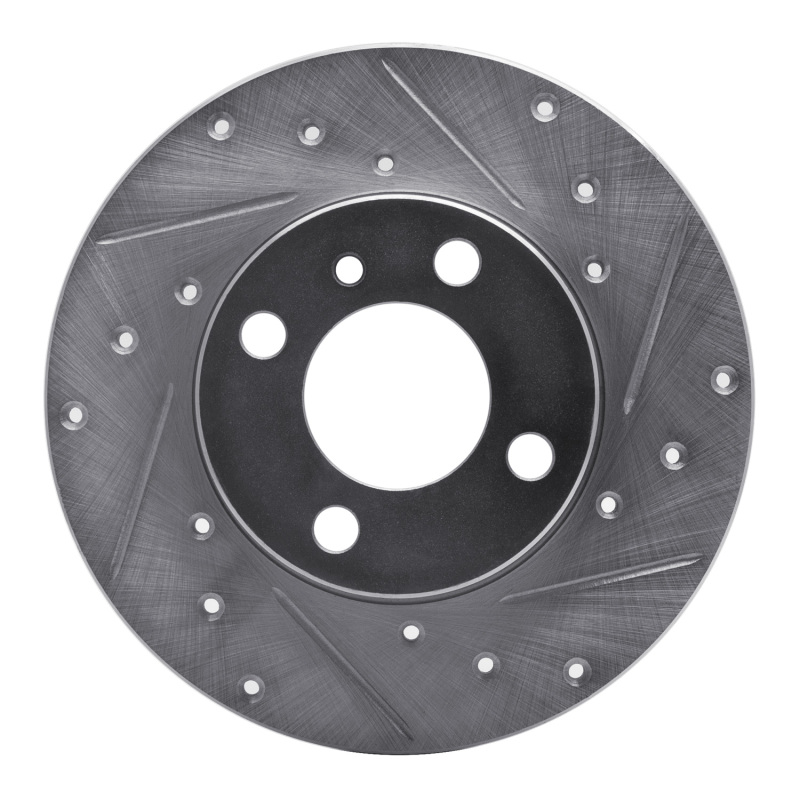 Picture of R1 77-83 BMW 320I (USA/Canada) Front Right Drilled & Slotted Silver Brake Rotor