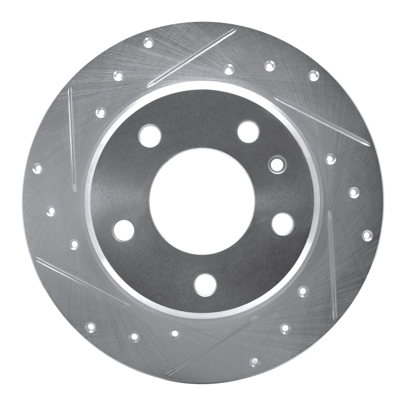 Picture of R1 78-81 BMW 733I Rear Left Drilled & Slotted Silver Brake Rotor
