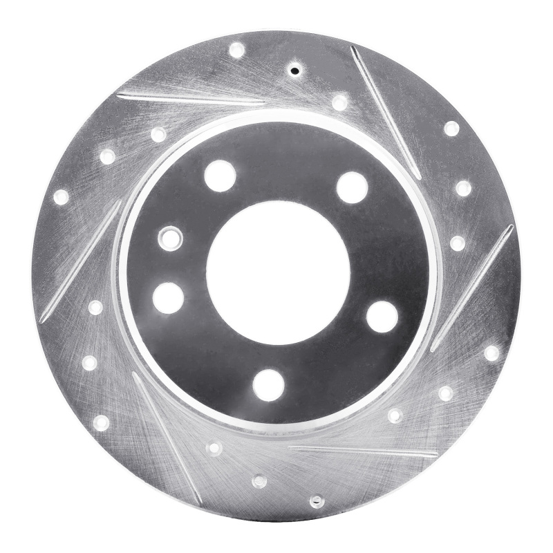 Picture of R1 78-81 BMW 733I Rear Right Drilled & Slotted Silver Brake Rotor