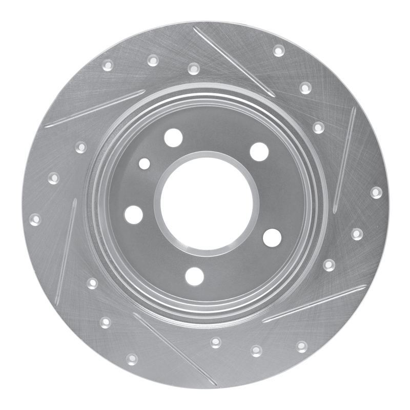 Picture of R1 78-81 BMW 733I Rear Left Drilled & Slotted Silver Brake Rotor