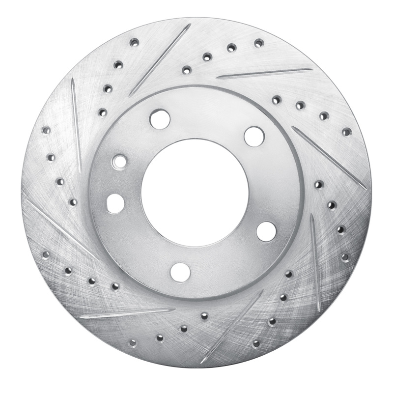 Picture of R1 82-88 BMW 524TD Front Left Drilled & Slotted Silver Brake Rotor
