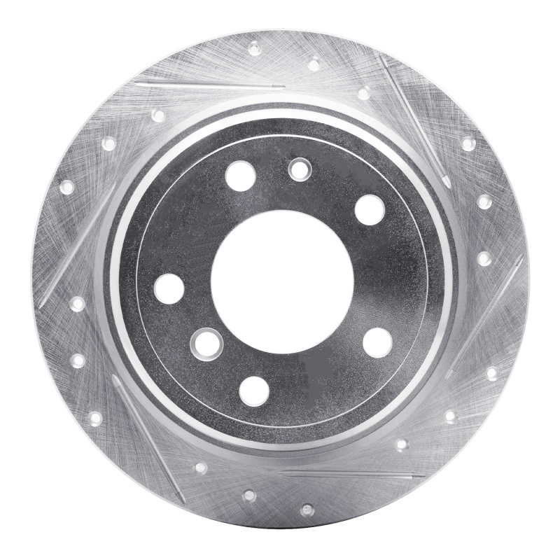 Picture of R1 81-86 BMW 733I Rear Right Drilled & Slotted Silver Brake Rotor