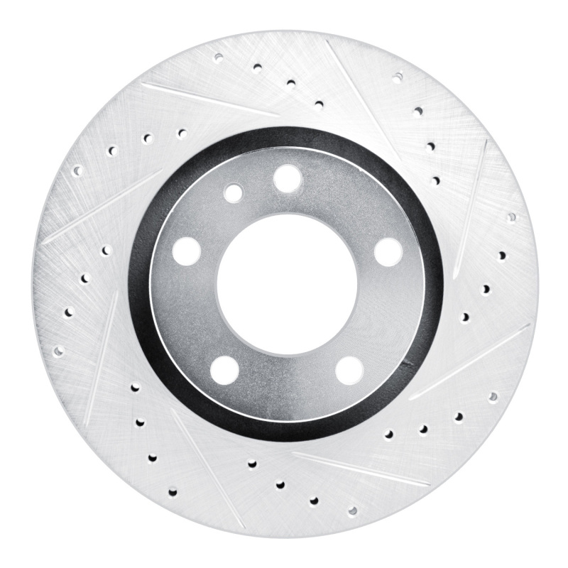 Picture of R1 87-88 BMW M5 Front Right Drilled & Slotted Silver Brake Rotor