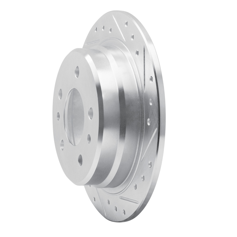 Picture of R1 82-89 BMW 528E Rear Right Drilled & Slotted Silver Brake Rotor