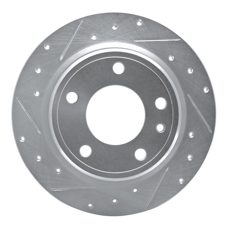Picture of R1 88-91 BMW M3 Rear Left Drilled & Slotted Silver Brake Rotor