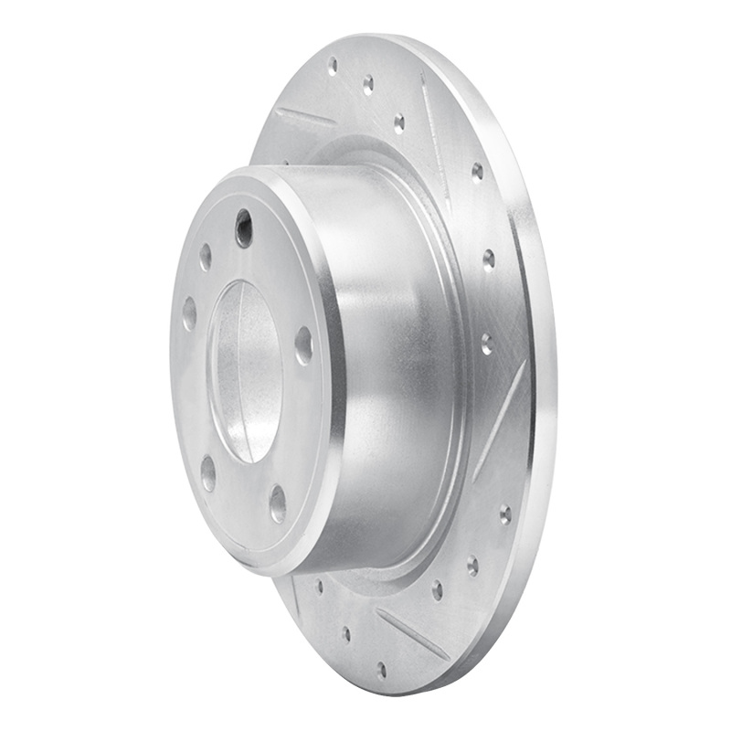 Picture of R1 88-91 BMW M3 Rear Right Drilled & Slotted Silver Brake Rotor