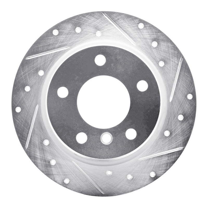 Picture of R1 91-99 BMW 323I Rear Right Drilled & Slotted Silver Brake Rotor