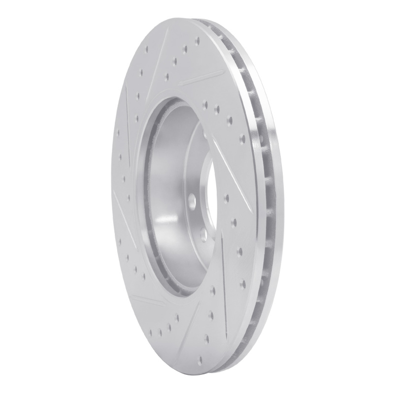 Picture of R1 91-06 BMW 318TI Front Right Drilled & Slotted Silver Brake Rotor