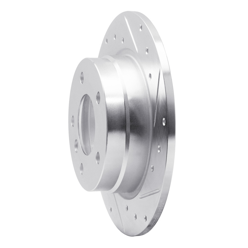 Picture of R1 91-99 BMW 323I Rear Right Drilled & Slotted Silver Brake Rotor