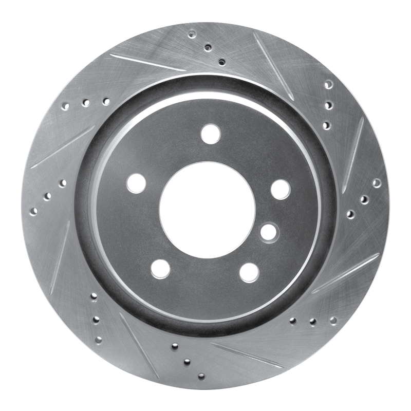 Picture of R1 95-02 BMW M3 Left Rear Drilled & Slotted Silver Brake Rotor