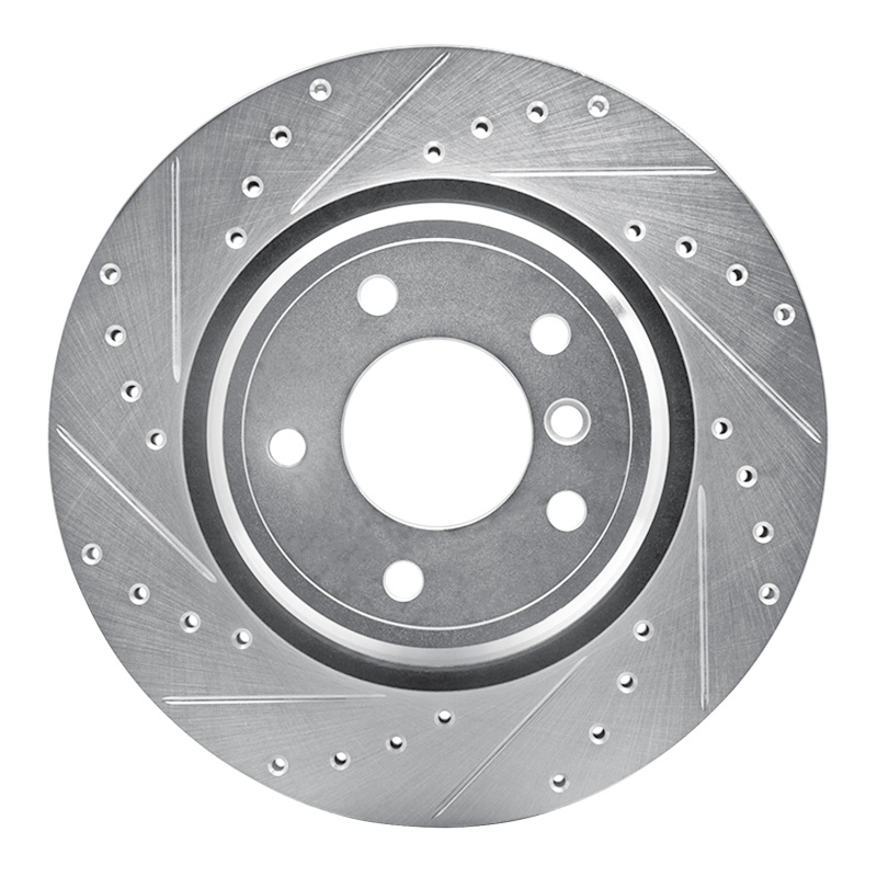 Picture of R1 95-03 BMW Z8 Rear Left Drilled & Slotted Silver Brake Rotor