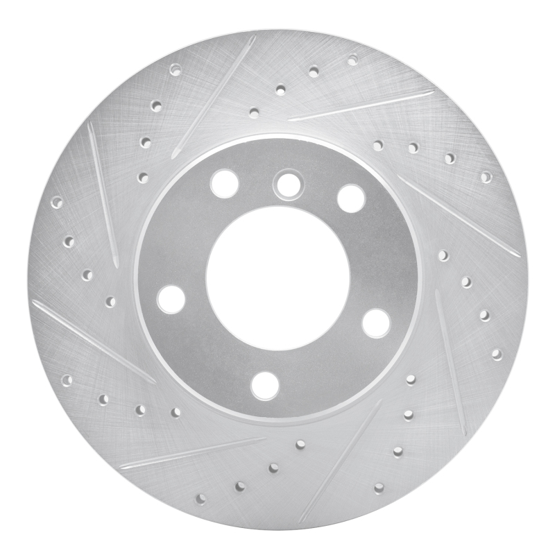 Picture of R1 96-03 BMW 525I (USA/Canada) Front Left Drilled & Slotted Silver Brake Rotor