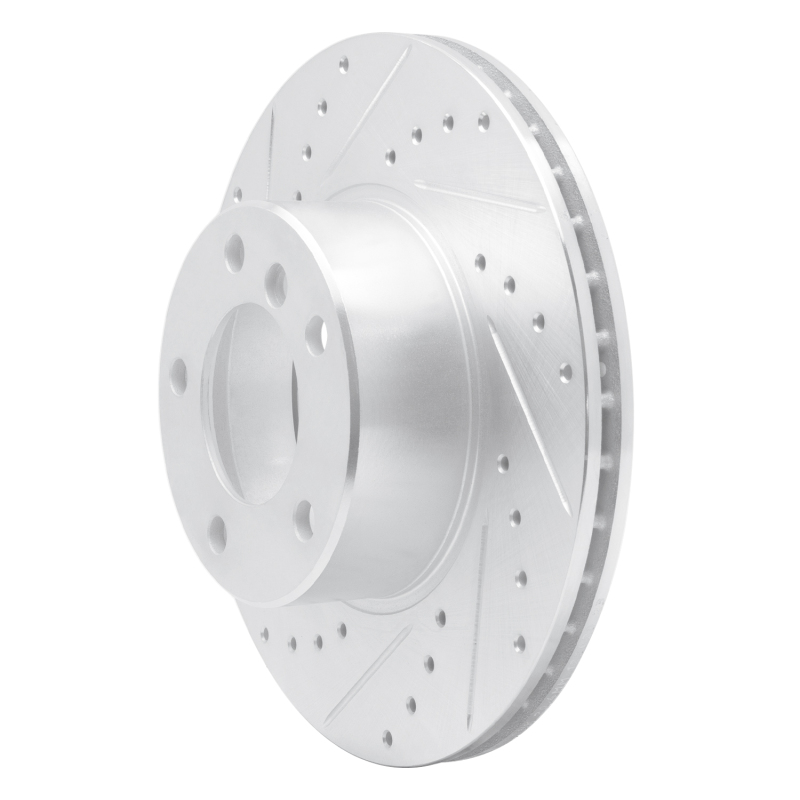 Picture of R1 96-03 BMW 525I (USA/Canada) Front Left Drilled & Slotted Silver Brake Rotor