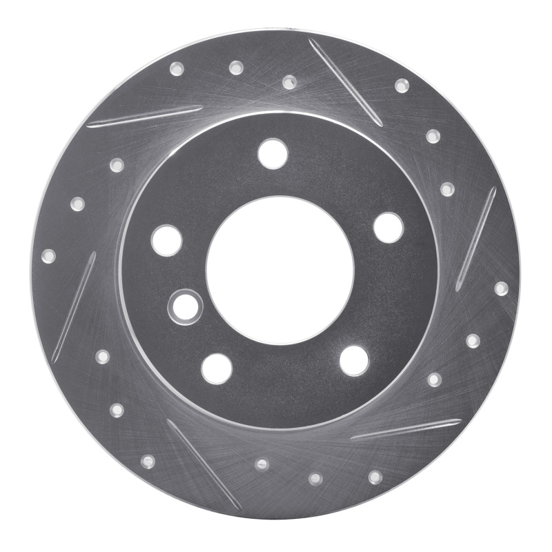Picture of R1 96-02 BMW Z3 Rear Right Drilled & Slotted Silver Brake Rotor