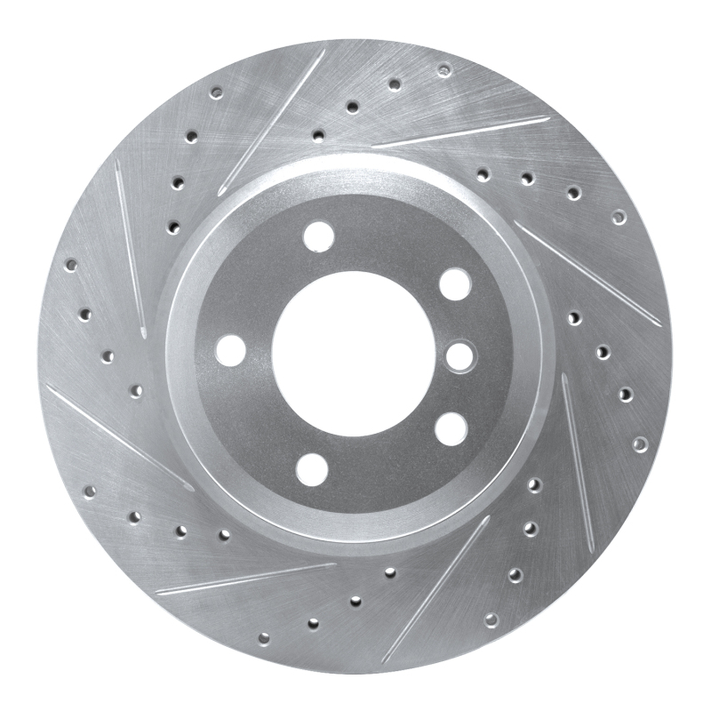 Picture of R1 01-08 BMW 330I Front Left Drilled & Slotted Silver Brake Rotor