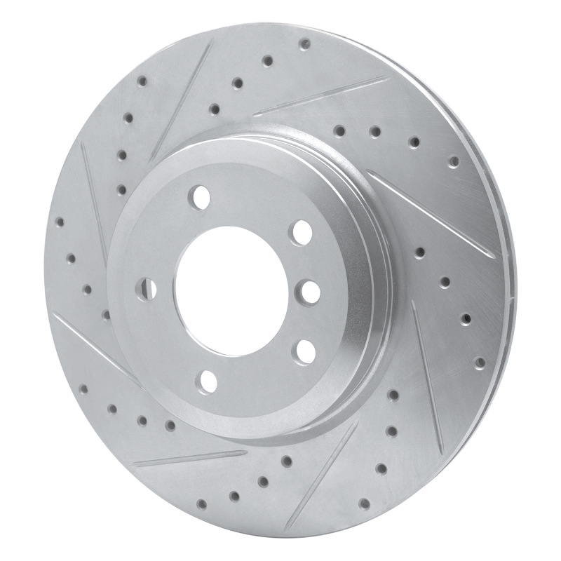 Picture of R1 01-08 BMW 330I Front Left Drilled & Slotted Silver Brake Rotor
