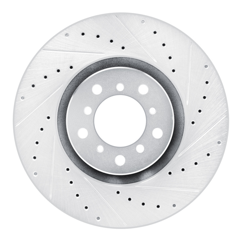 Picture of R1 00-03 BMW M5 Left Front Drilled & Slotted Silver Brake Rotor