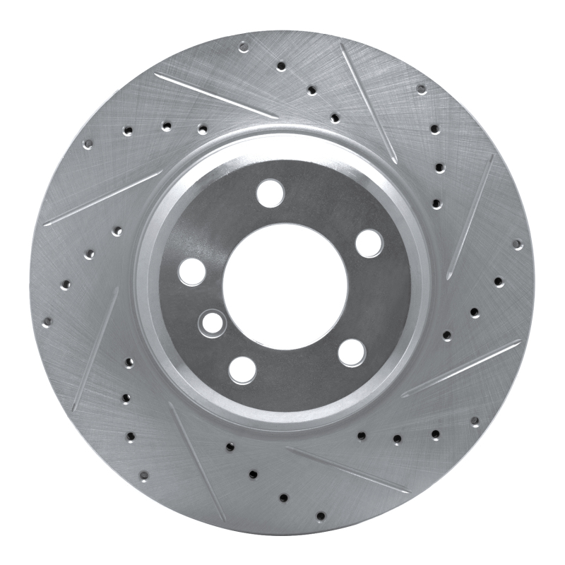 Picture of R1 02-08 BMW 750LI Front Right Drilled & Slotted Silver Brake Rotor