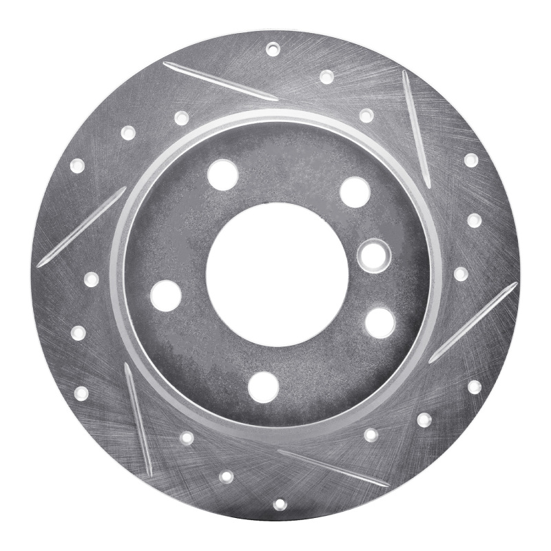 Picture of R1 03-06 BMW Z4 Rear Right Drilled & Slotted Silver Brake Rotor