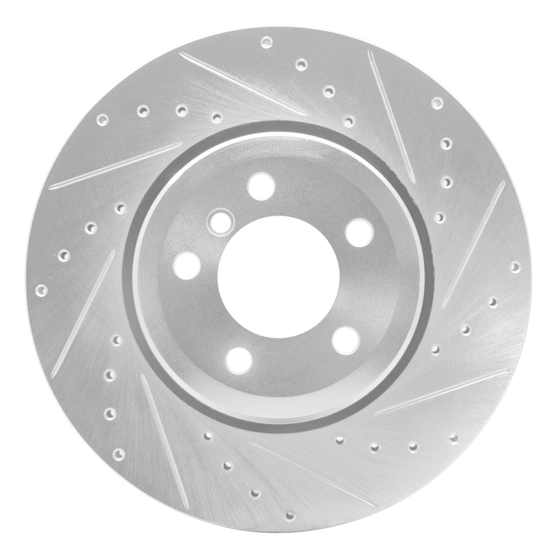 Picture of R1 02-05 BMW 760I Rear Right Drilled & Slotted Silver Brake Rotor