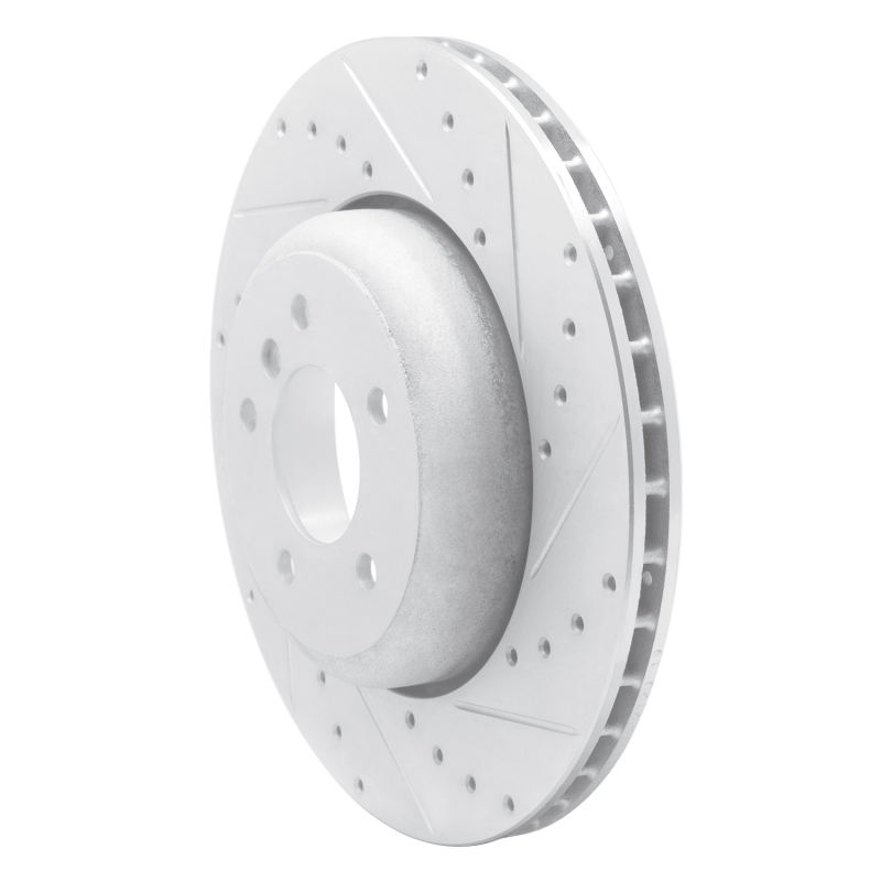 Picture of R1 04-10 BMW 650I Coupe Rear Right Drilled & Slotted Silver Brake Rotor