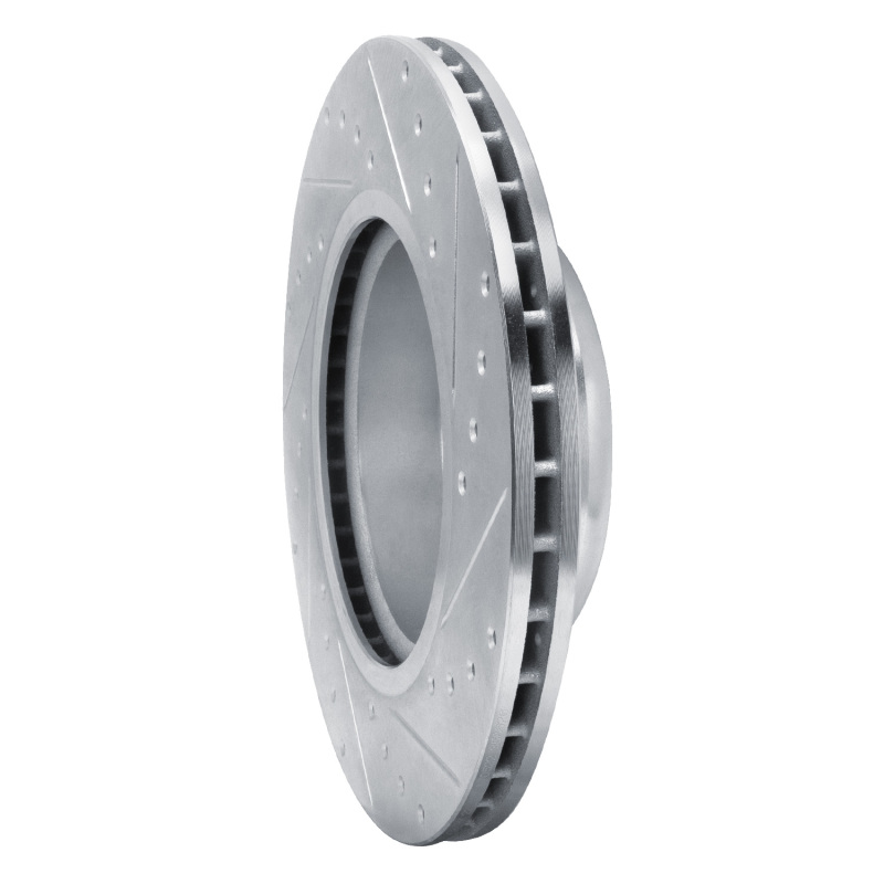 Picture of R1 09-16 BMW Z4 Front Left Drilled & Slotted Silver Brake Rotor