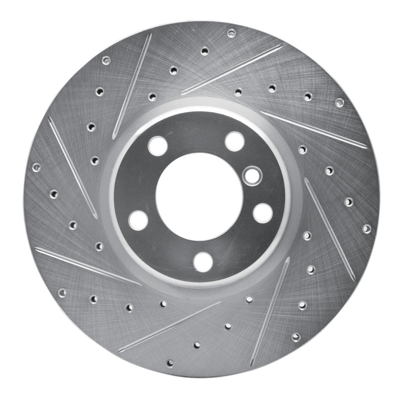 Picture of R1 12-21 BMW 228I Front Left Drilled & Slotted Silver Brake Rotor