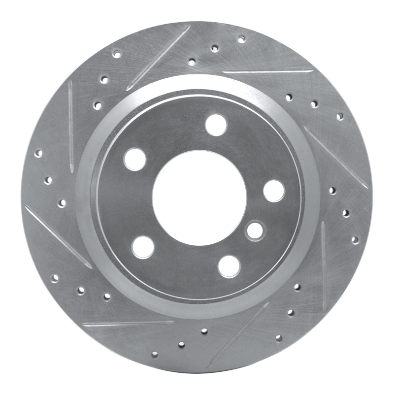 Picture of R1 06-21 BMW 220i (Mexico) Rear Left Drilled & Slotted Silver Brake Rotor