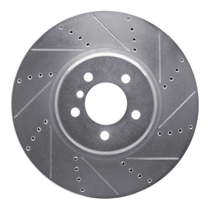 Picture of R1 13-20 BMW 335I xDrive Front Right Drilled & Slotted Silver Brake Rotor