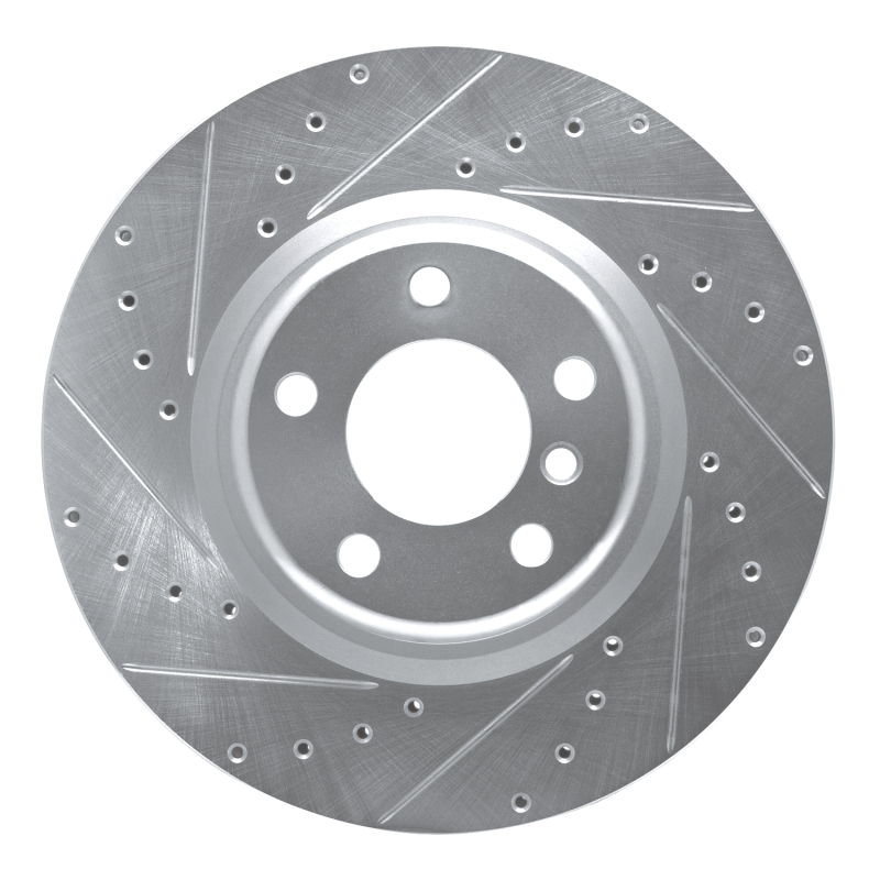 Picture of R1 12-20 BMW 230I Rear Left Drilled & Slotted Silver Brake Rotor
