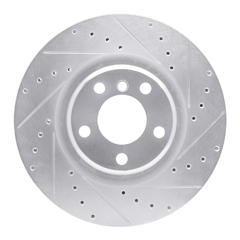 Picture of R1 12-20 BMW 118i (Mexico) Rear Right Drilled & Slotted Silver Brake Rotor