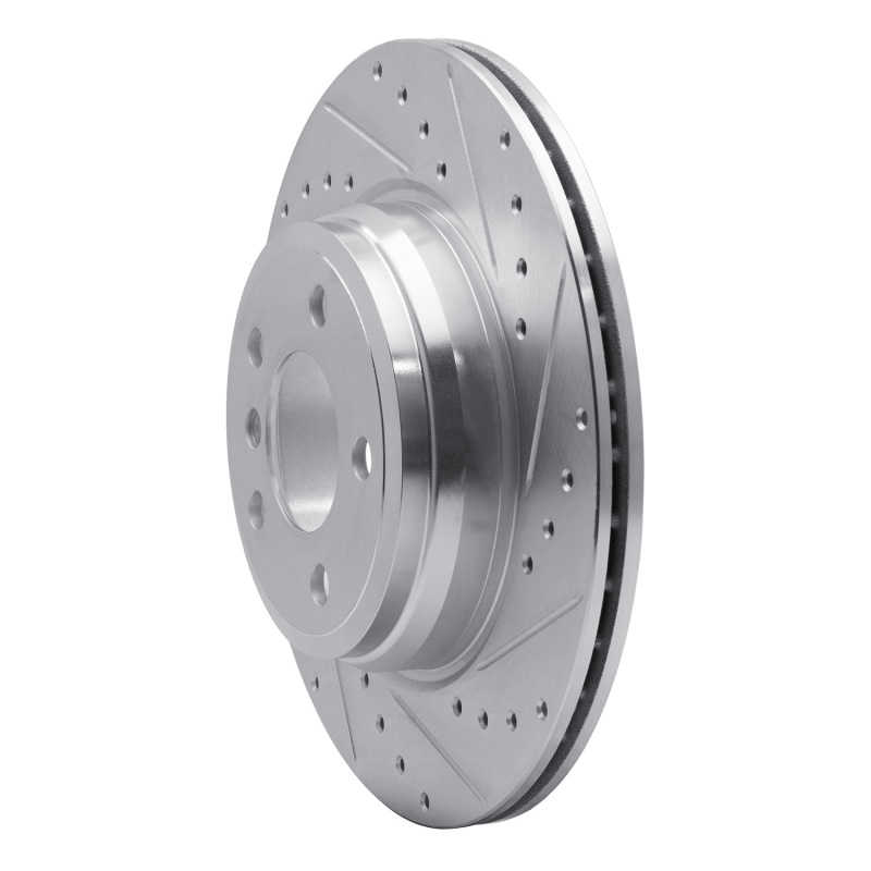 Picture of R1 12-20 BMW 435I Rear Right Drilled & Slotted Silver Brake Rotor
