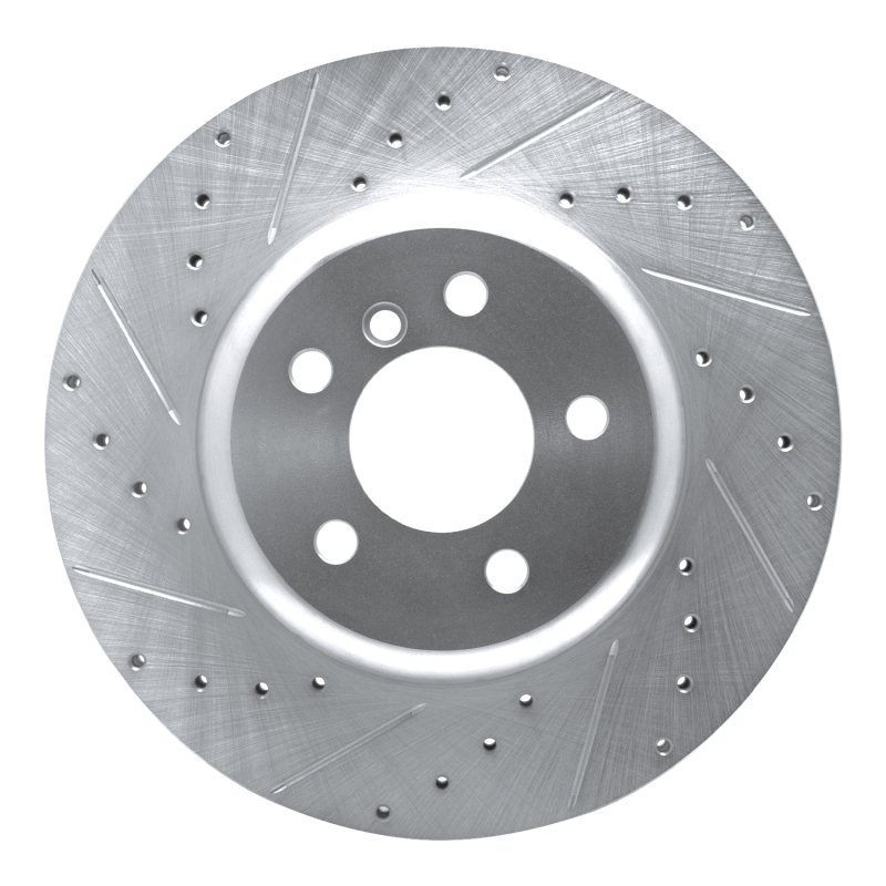 Picture of R1 13-21 BMW 428I Rear Left Drilled & Slotted Silver Brake Rotor