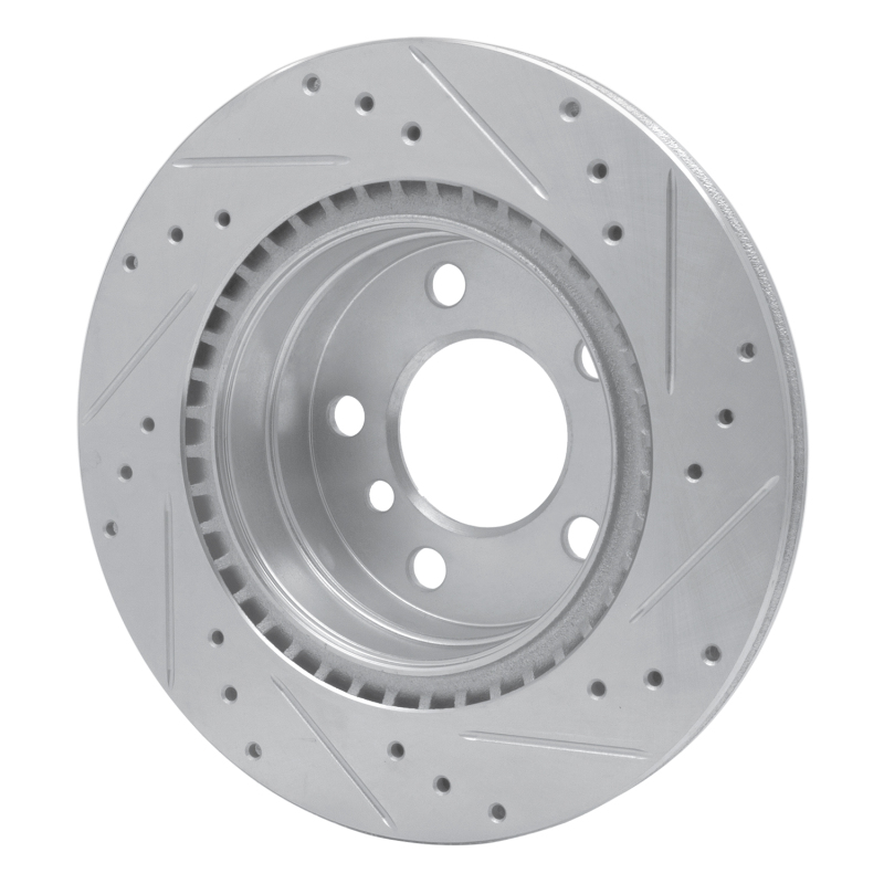 Picture of R1 06-21 BMW 220i (Mexico) Rear Left Drilled & Slotted Silver Brake Rotor