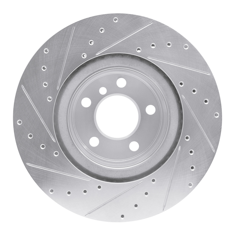 Picture of R1 12-20 BMW 118i (Mexico) Rear Right Drilled & Slotted Silver Brake Rotor