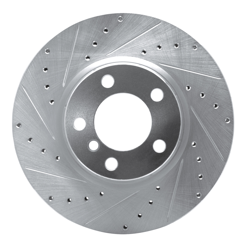 Picture of R1 12-18 BMW 328I Front Left Drilled & Slotted Silver Brake Rotor