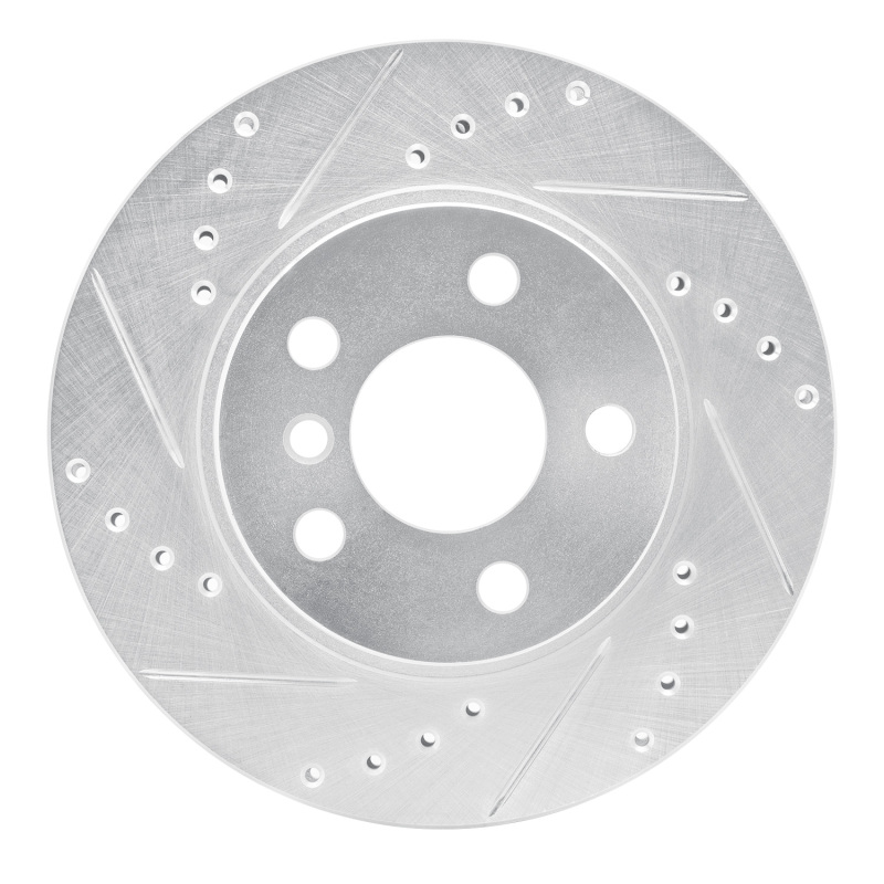 Picture of R1 14-21 BMW i3 Front Left Drilled & Slotted Silver Brake Rotor