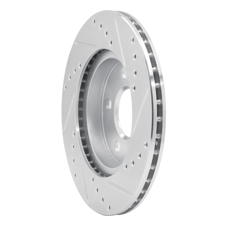 Picture of R1 14-21 BMW i3 Front Left Drilled & Slotted Silver Brake Rotor