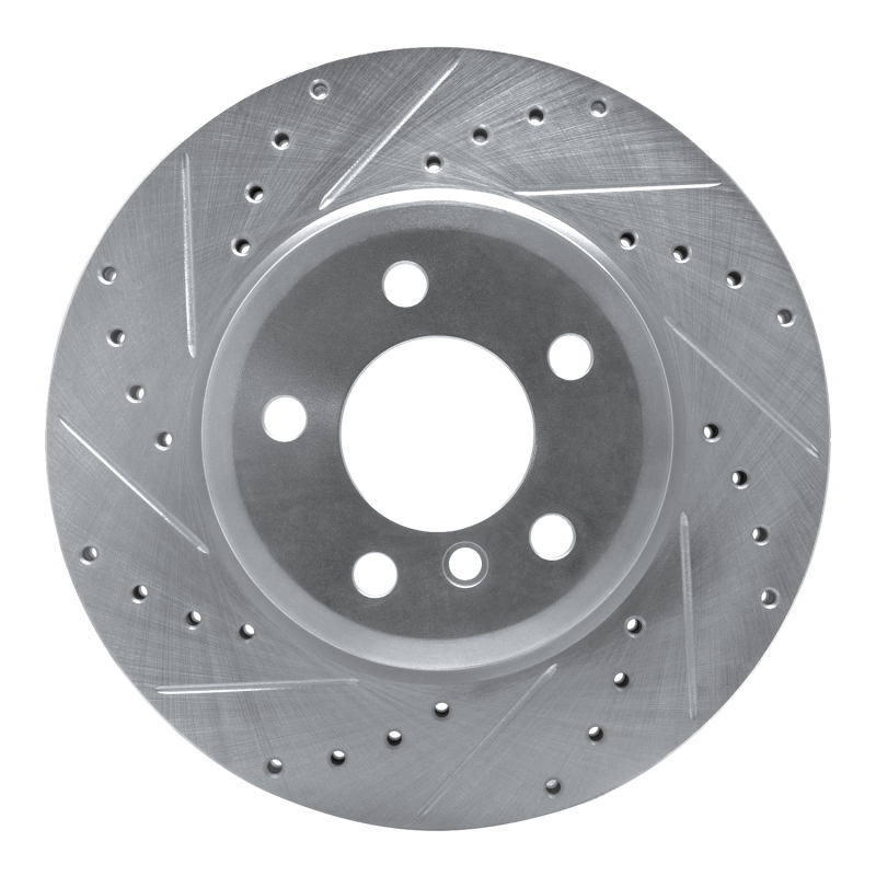 Picture of R1 04-10 BMW X3 Front Left Drilled & Slotted Silver Brake Rotor