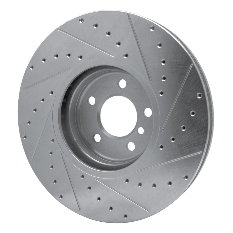 Picture of R1 08-19 BMW X6 Front Left Drilled & Slotted Silver Brake Rotor